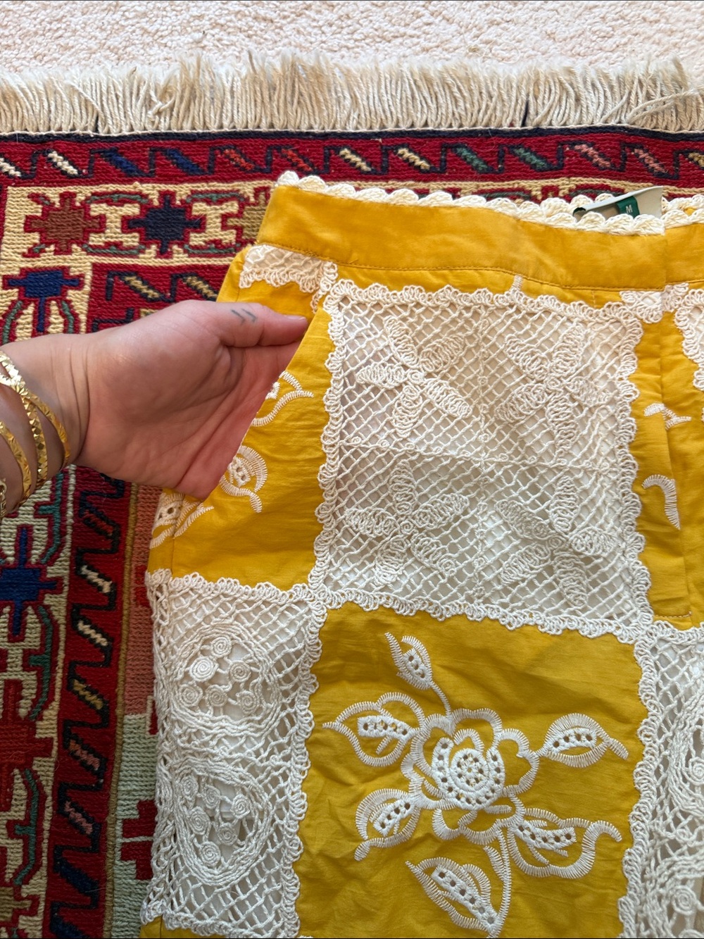 Farm Rio lace off white pants - Picture 4 of 14